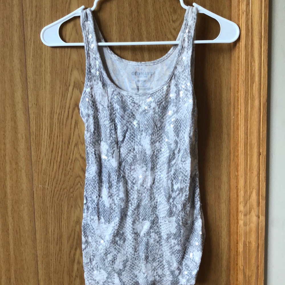 Sequin tank top